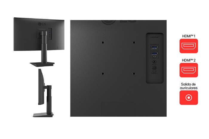 Entradas del Monitor IPS Full HD de 24 pulgadas